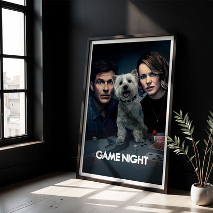 Flex Designs Poster Game Night 5 x 7" Home Goods - Movie 2018 Movie Poster