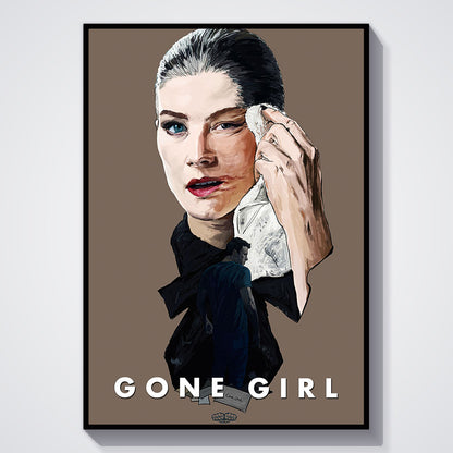 Flex Designs Poster Gone Girl Sketch 11 x 17" Home Goods - Movie 2014 Movie Poster