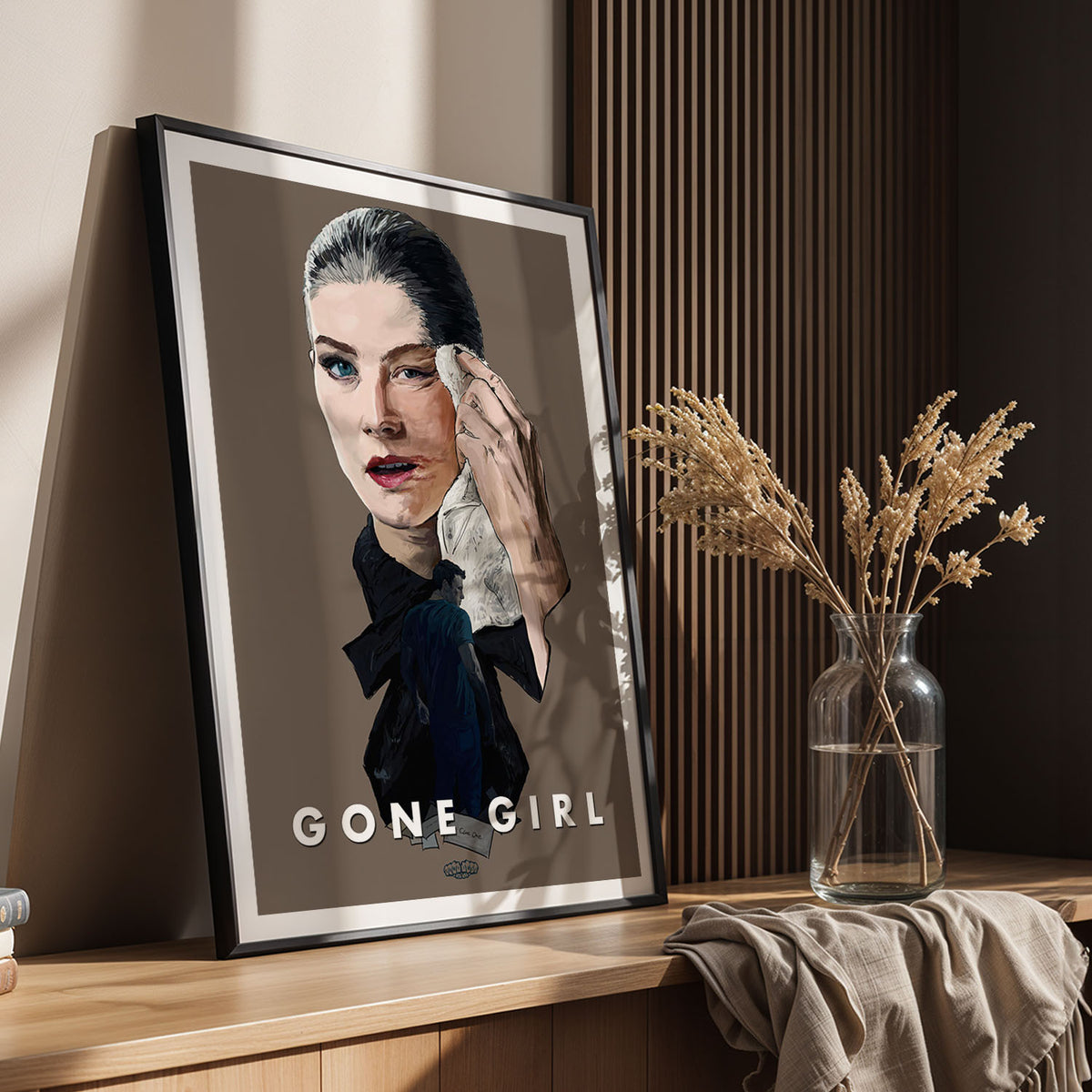 Flex Designs Poster Gone Girl Sketch 11 x 17" Home Goods - Movie 2014 Movie Poster