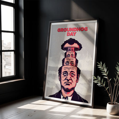 Flex Designs Poster Groundhog Day Cinematic 5 x 7" Home Goods - Movie 1993 Movie Poster