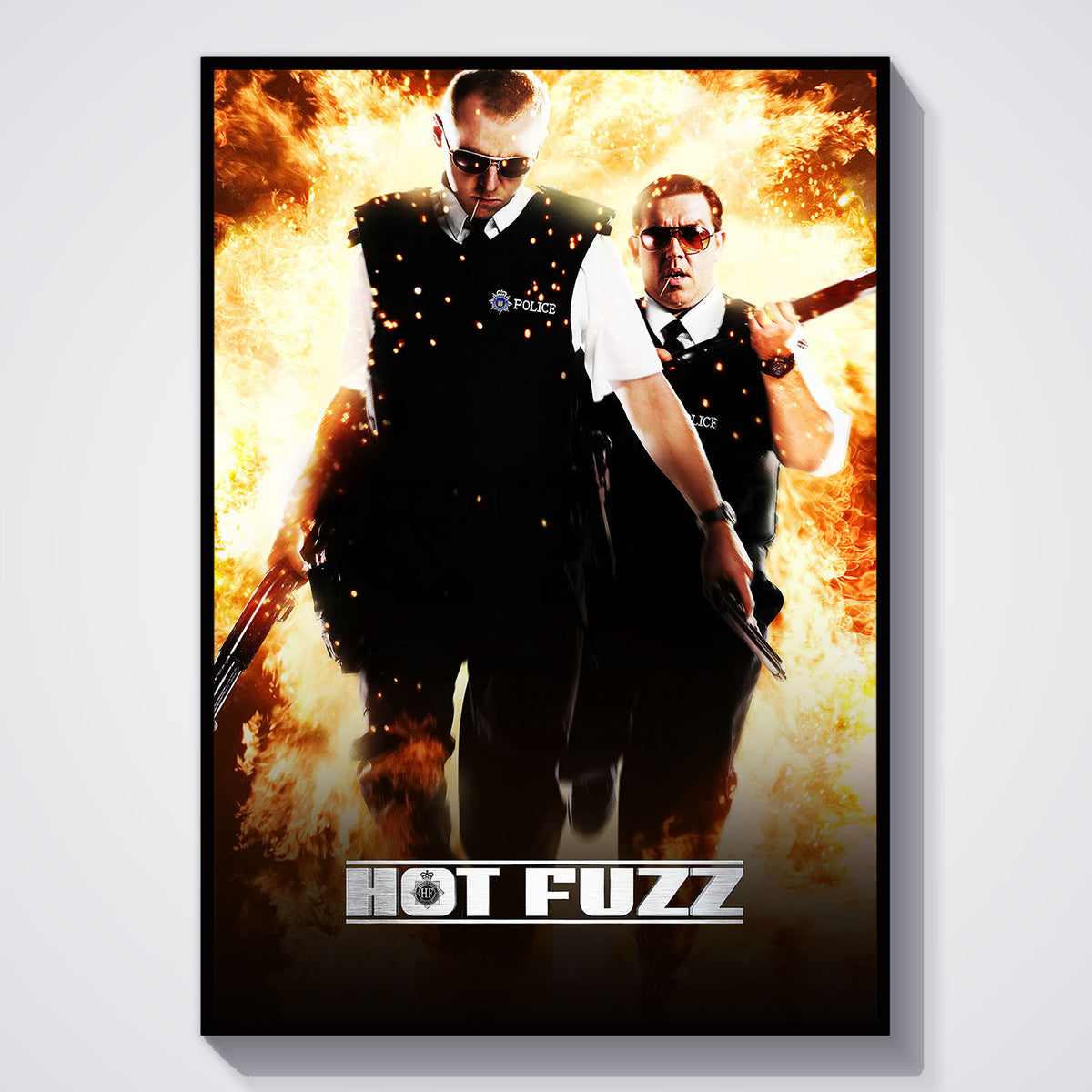 Flex Designs Poster Hot Fuzz 11 x 17" Home Goods - Movie 2007 Movie Poster