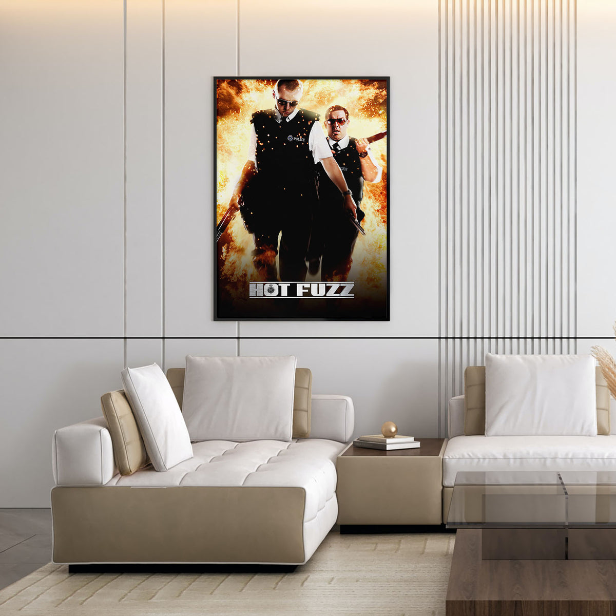 Flex Designs Poster Hot Fuzz 11 x 17" Home Goods - Movie 2007 Movie Poster