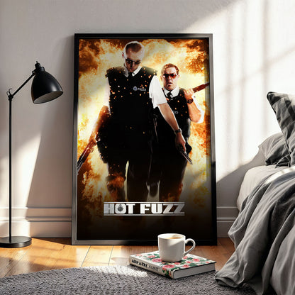 Flex Designs Poster Hot Fuzz 11 x 17" Home Goods - Movie 2007 Movie Poster