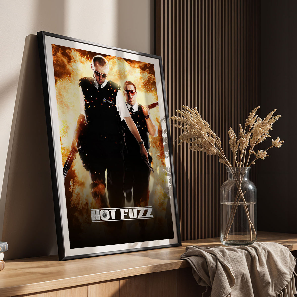 Flex Designs Poster Hot Fuzz 11 x 17" Home Goods - Movie 2007 Movie Poster