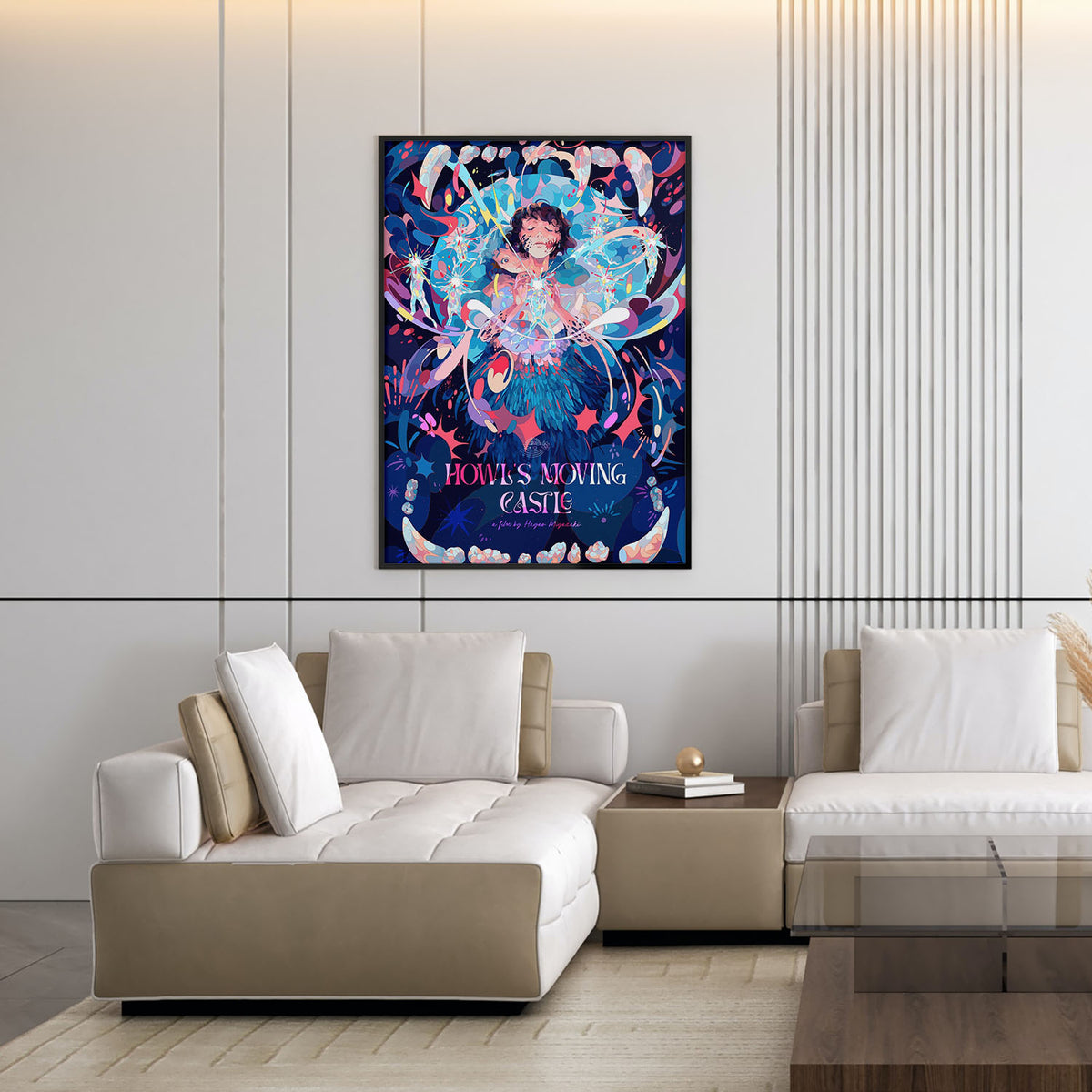 Flex Designs Poster Howls Moving Castle Cover 11 x 17" Home Goods - Movie 2004 Movie Poster