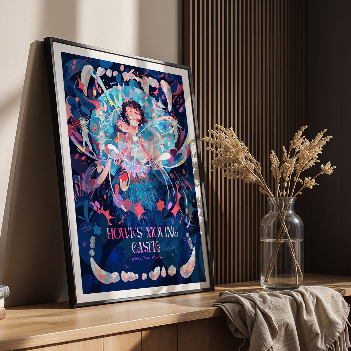 Flex Designs Poster Howls Moving Castle Cover 11 x 17" Home Goods - Movie 2004 Movie Poster