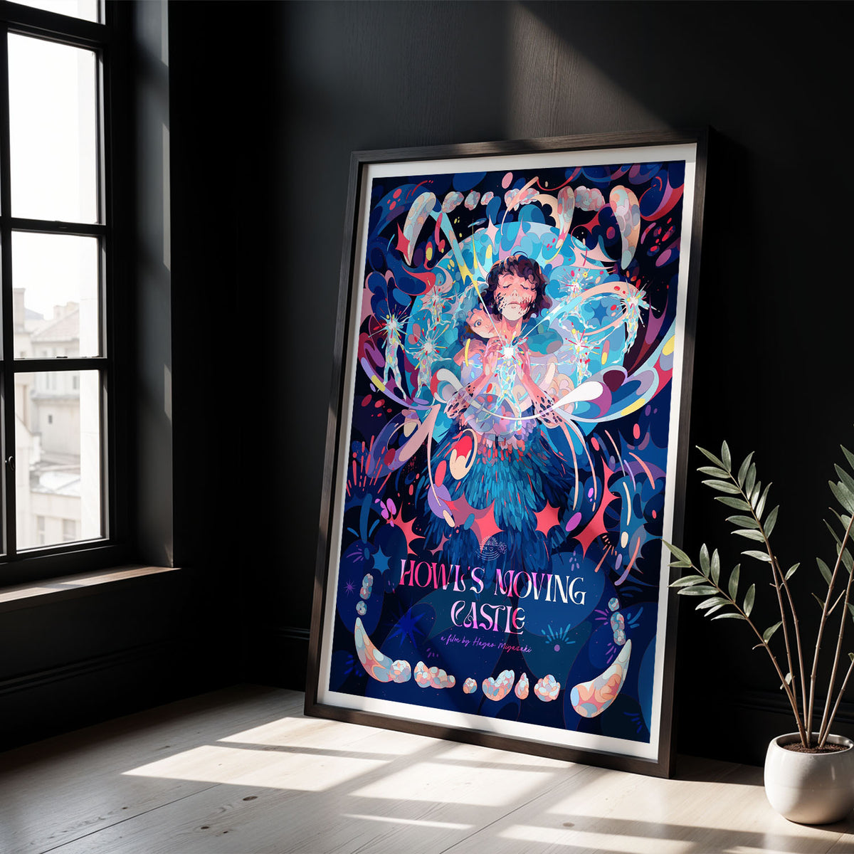 Flex Designs Poster Howls Moving Castle Cover 5 x 7" Home Goods - Movie 2004 Movie Poster