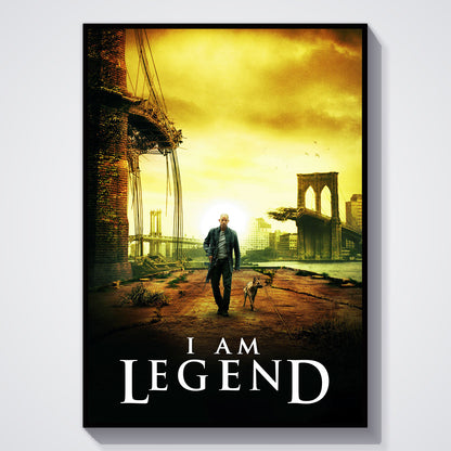 Flex Designs Poster I Am Legend 11 x 17" Home Goods - Movie 2007 Movie Poster