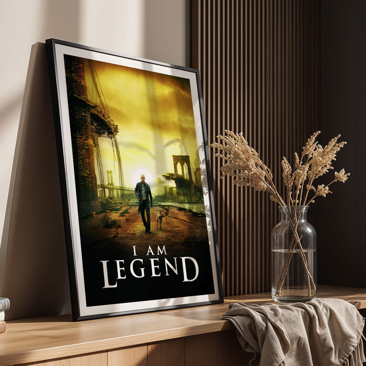 Flex Designs Poster I Am Legend 11 x 17" Home Goods - Movie 2007 Movie Poster