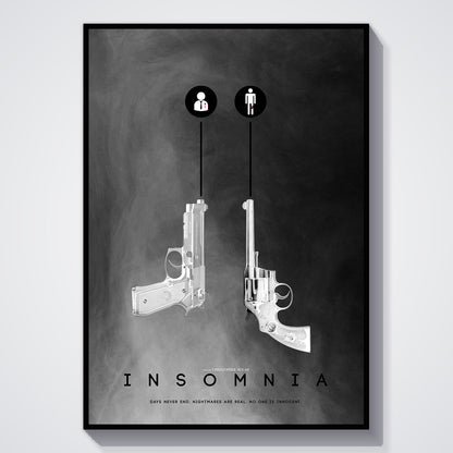 Flex Designs Poster Insomnia Minimalist 11 x 17" Home Goods - Movie 2002 Movie Poster