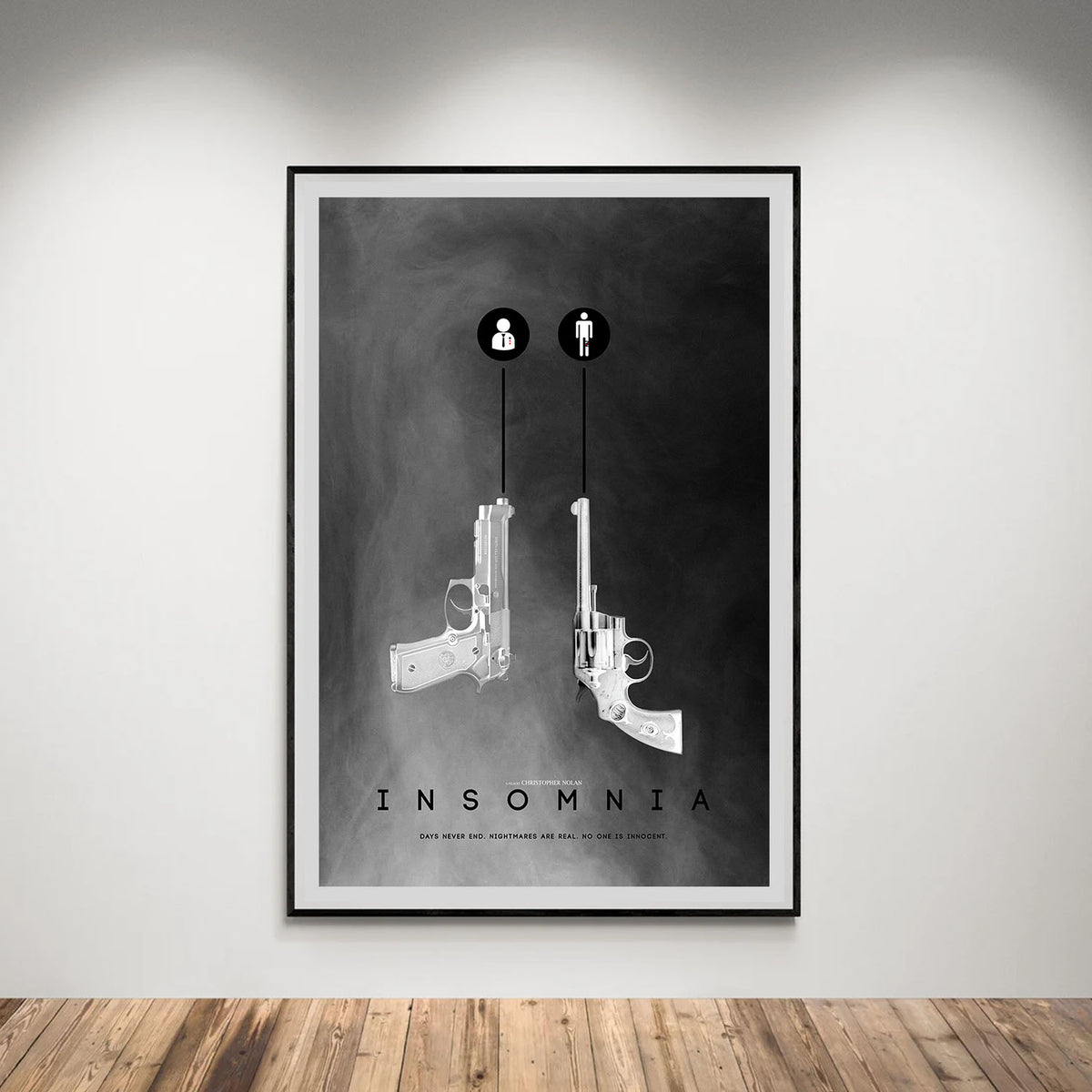 Flex Designs Poster Insomnia Minimalist 5 x 7" Home Goods - Movie 2002 Movie Poster