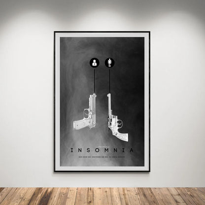 Flex Designs Poster Insomnia Minimalist 5 x 7" Home Goods - Movie 2002 Movie Poster
