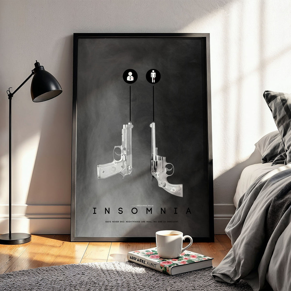 Flex Designs Poster Insomnia Minimalist 11 x 17" Home Goods - Movie 2002 Movie Poster