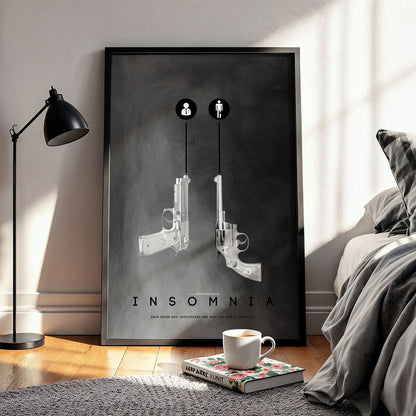 Flex Designs Poster Insomnia Minimalist 11 x 17" Home Goods - Movie 2002 Movie Poster