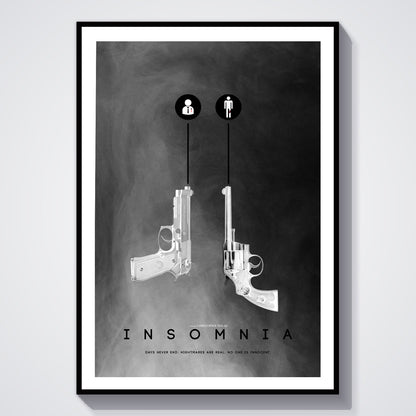 Flex Designs Poster Insomnia Minimalist 5 x 7" Home Goods - Movie 2002 Movie Poster