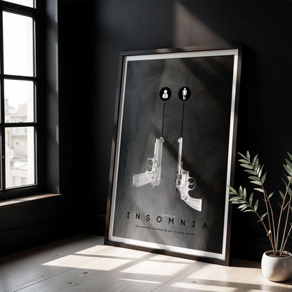 Flex Designs Poster Insomnia Minimalist 5 x 7" Home Goods - Movie 2002 Movie Poster