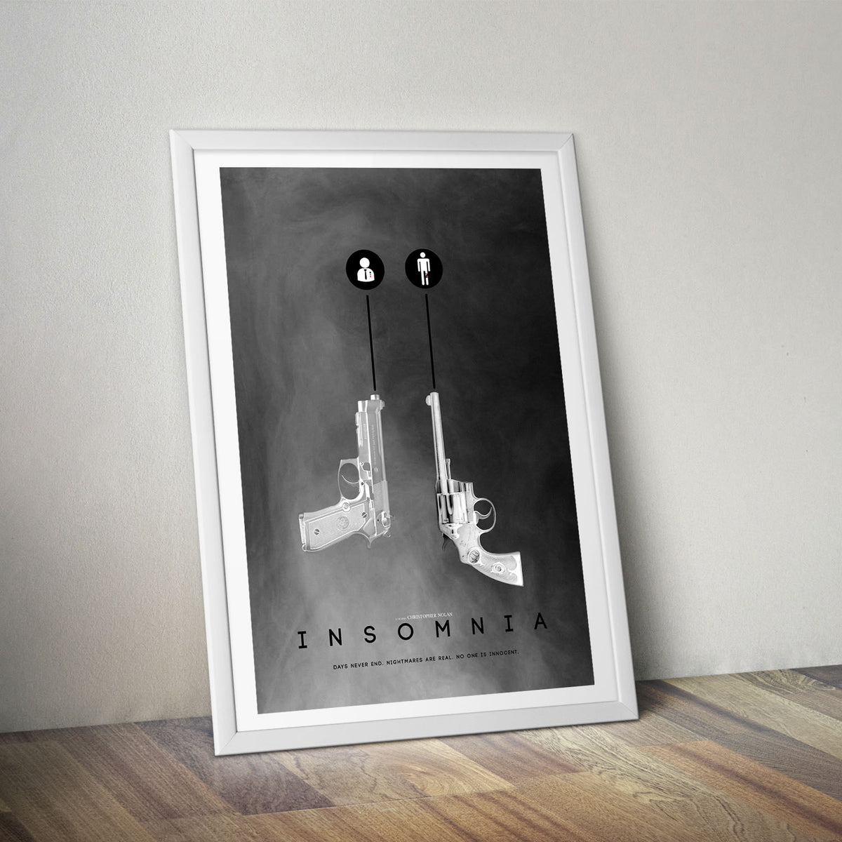 Flex Designs Poster Insomnia Minimalist 5 x 7" Home Goods - Movie 2002 Movie Poster