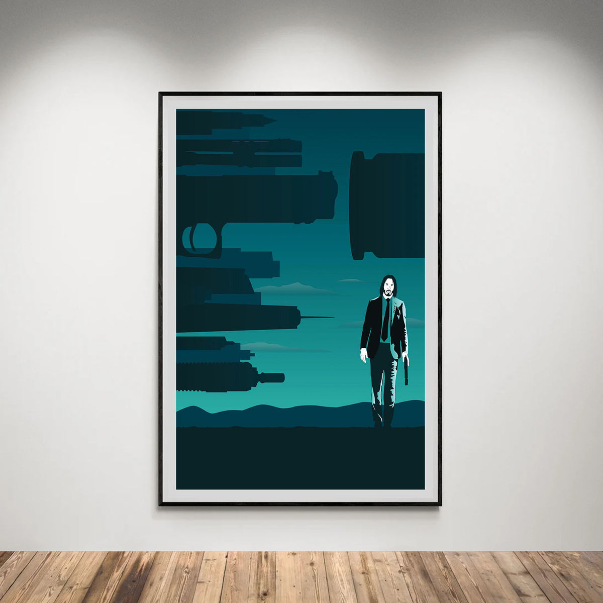 Flex Designs Poster John Wick Sketch 5 x 7" Home Goods - Movie 2014 Movie Poster