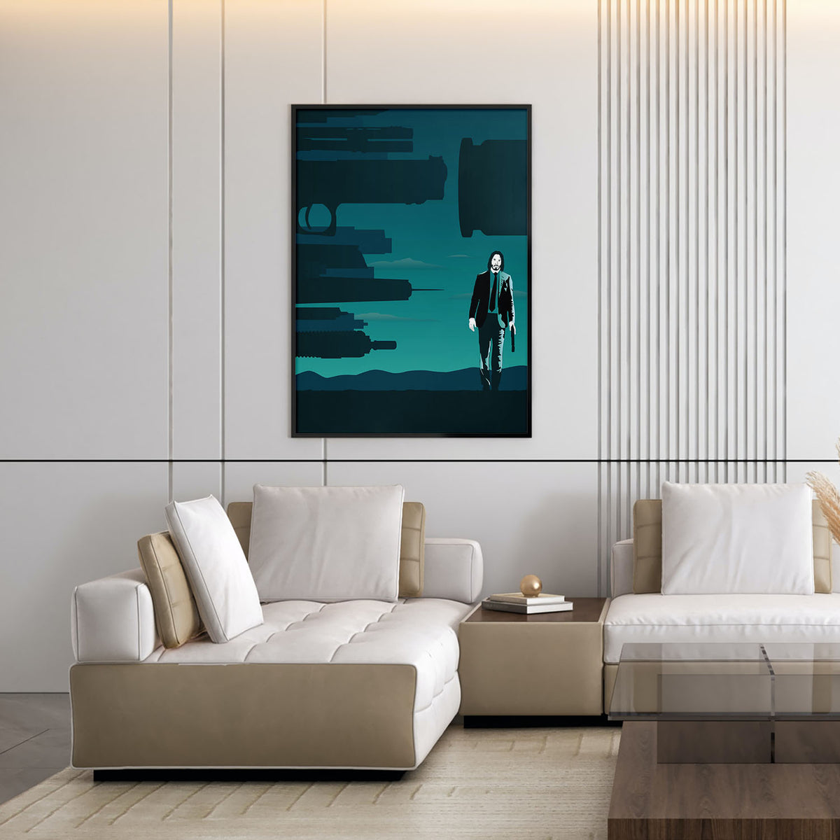 Flex Designs Poster John Wick Sketch 11 x 17" Home Goods - Movie 2014 Movie Poster