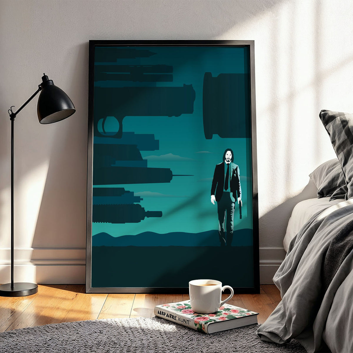 Flex Designs Poster John Wick Sketch 11 x 17" Home Goods - Movie 2014 Movie Poster