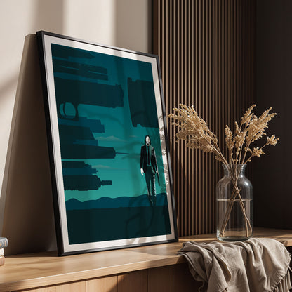 Flex Designs Poster John Wick Sketch 11 x 17" Home Goods - Movie 2014 Movie Poster