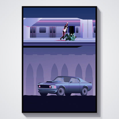Flex Designs Poster John Wick Chapter 2 Sketch 11 x 17" Home Goods - Movie 2017 Movie Poster