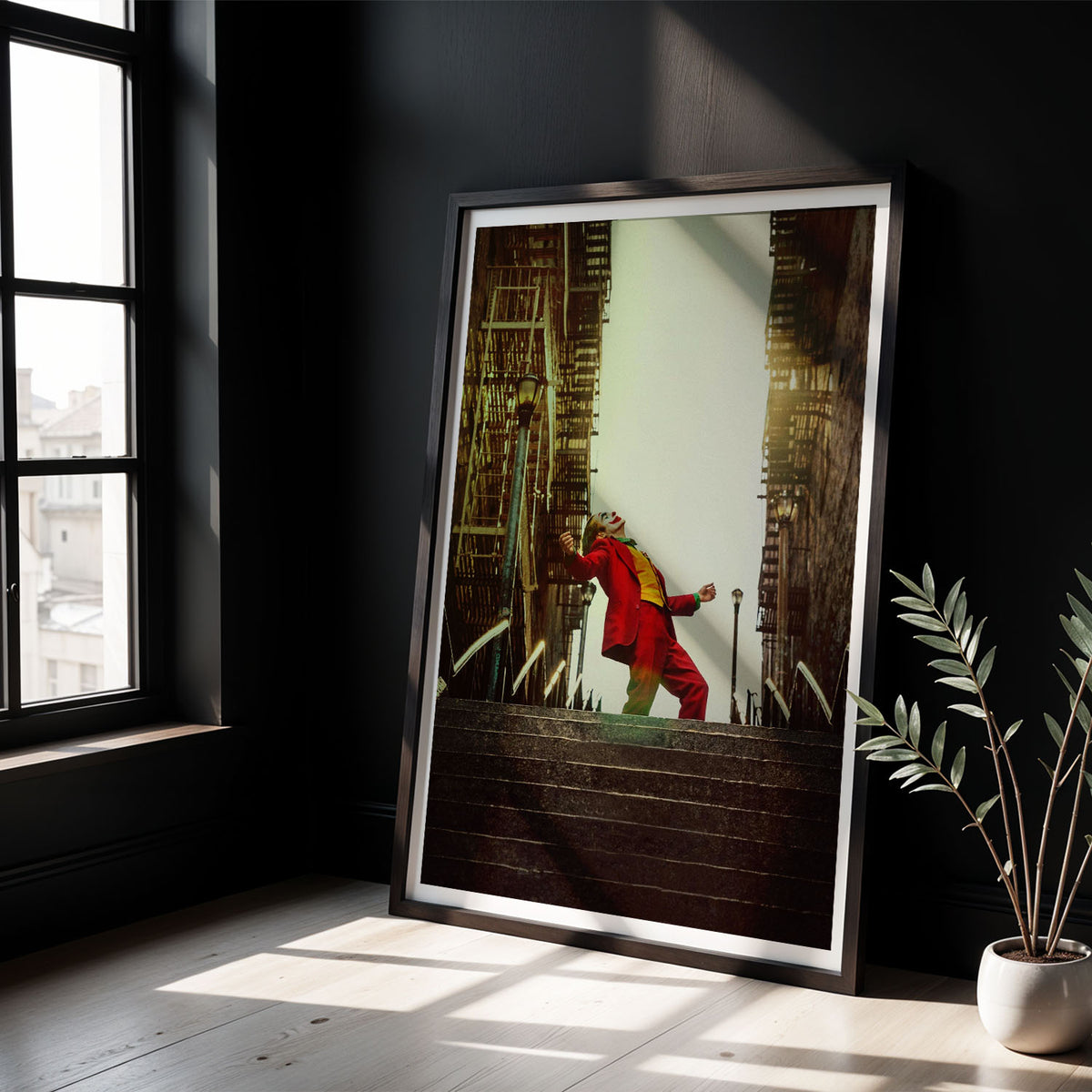 Flex Designs Poster Joker Textless 5 x 7" Home Goods - Movie 2019 Movie Poster