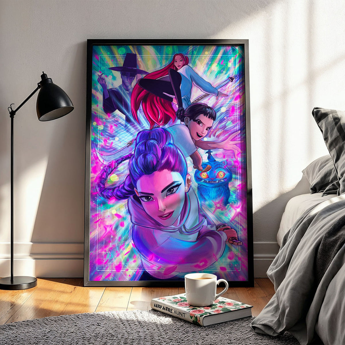 Flex Designs Poster KPop Demon Hunters Textless 11 x 17" Home Goods - Movie 2025 Movie Poster