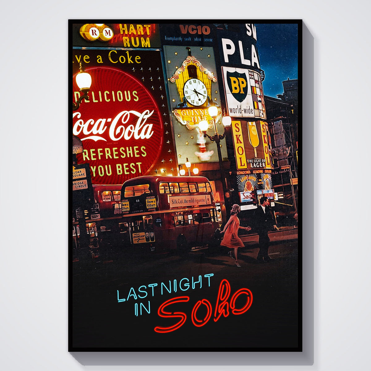 Flex Designs Poster Last Night in Soho 11 x 17" Home Goods - Movie 2021 Movie Poster
