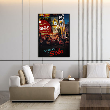 Flex Designs Poster Last Night in Soho 11 x 17" Home Goods - Movie 2021 Movie Poster