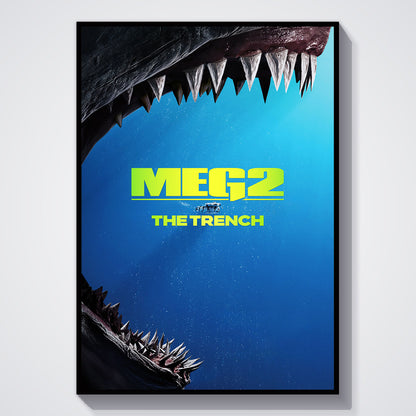 Flex Designs Poster Meg 2 The Trench Cover 11 x 17" Home Goods - Movie 2023 Movie Poster