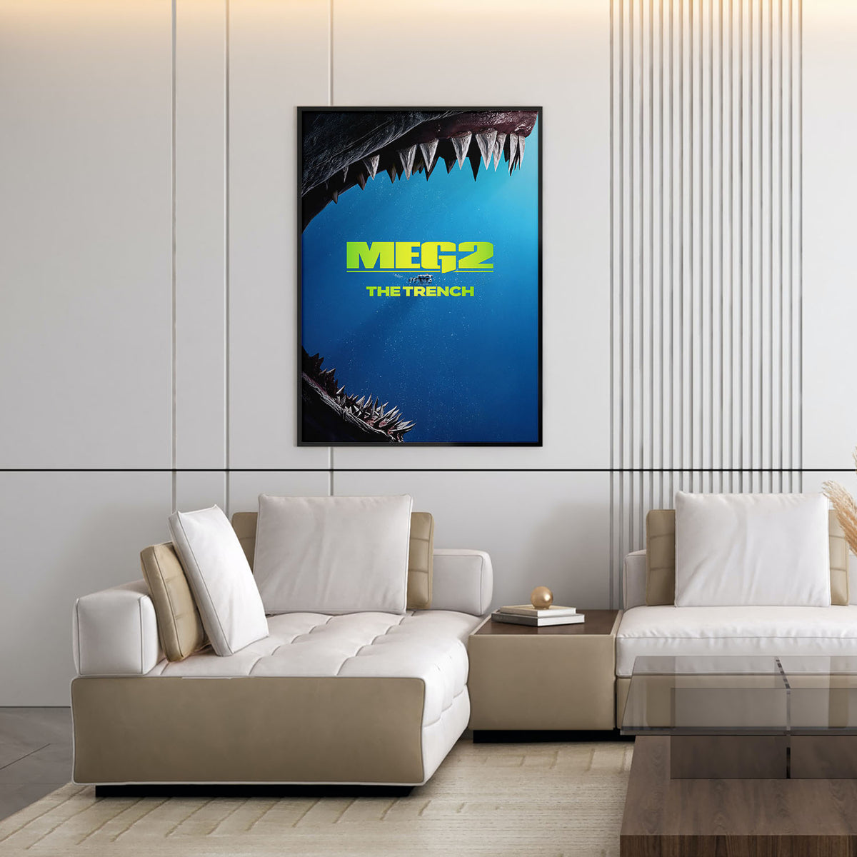Flex Designs Poster Meg 2 The Trench Cover 11 x 17" Home Goods - Movie 2023 Movie Poster