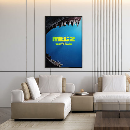 Flex Designs Poster Meg 2 The Trench Cover 11 x 17" Home Goods - Movie 2023 Movie Poster