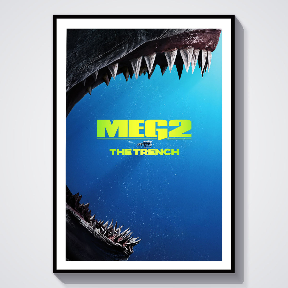 Flex Designs Poster Meg 2 The Trench Cover 5 x 7" Home Goods - Movie 2023 Movie Poster