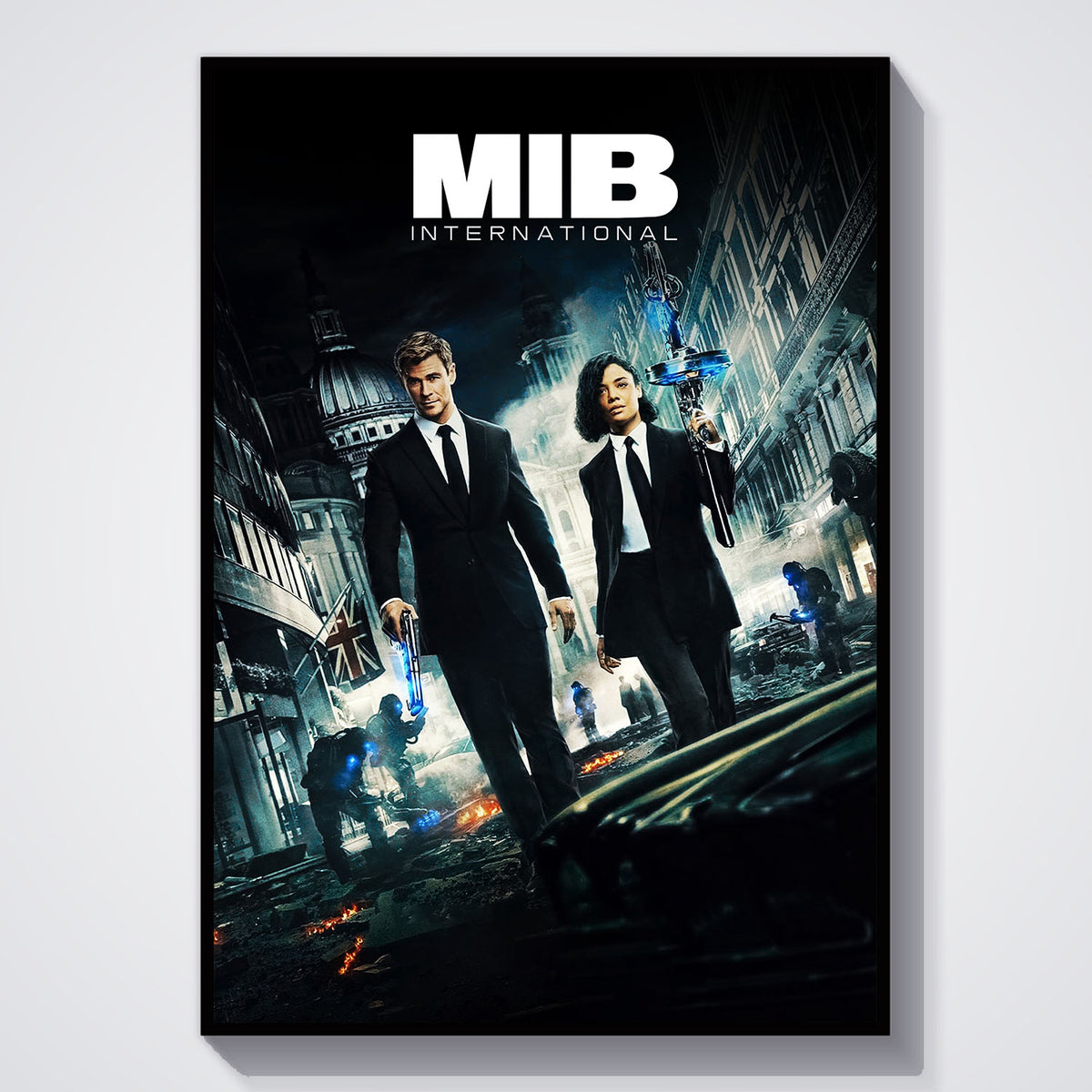 Flex Designs Poster Men in Black- International 11 x 17" Home Goods - Movie 2019 Movie Poster