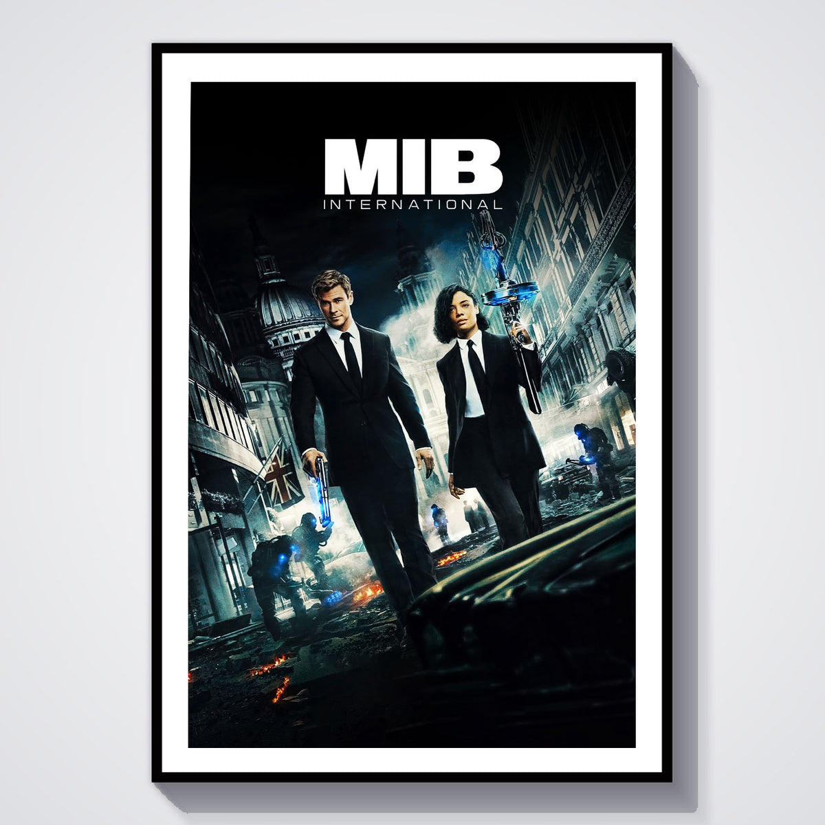 Flex Designs Poster Men in Black- International 5 x 7" Home Goods - Movie 2019 Movie Poster