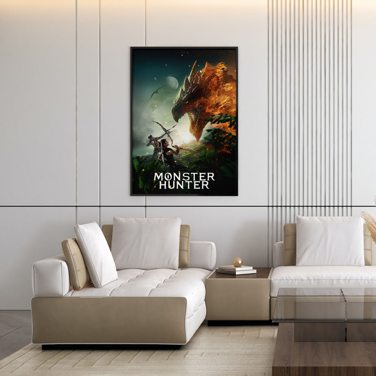 Flex Designs Poster Monster Hunter 11 x 17" Home Goods - Movie 2020 Movie Poster