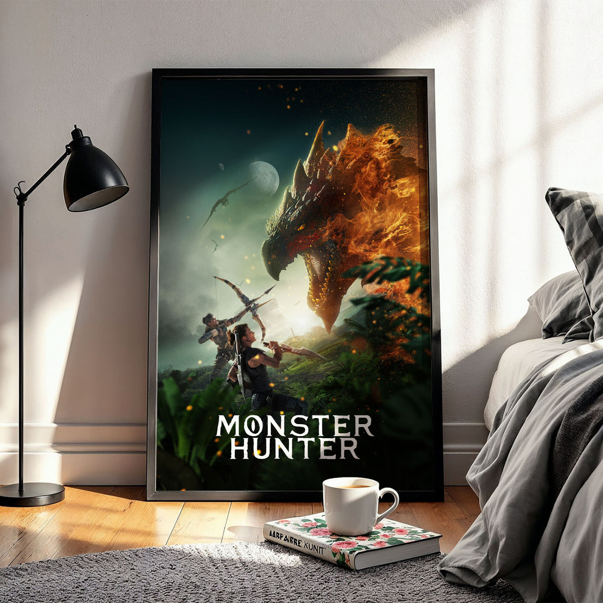 Flex Designs Poster Monster Hunter 11 x 17" Home Goods - Movie 2020 Movie Poster