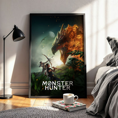Flex Designs Poster Monster Hunter 11 x 17" Home Goods - Movie 2020 Movie Poster