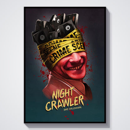 Flex Designs Poster Nightcrawler Minimalist 11 x 17" Home Goods - Movie 2014 Movie Poster