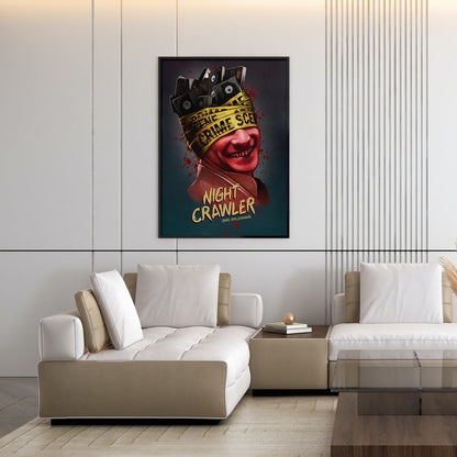 Flex Designs Poster Nightcrawler Minimalist 11 x 17" Home Goods - Movie 2014 Movie Poster