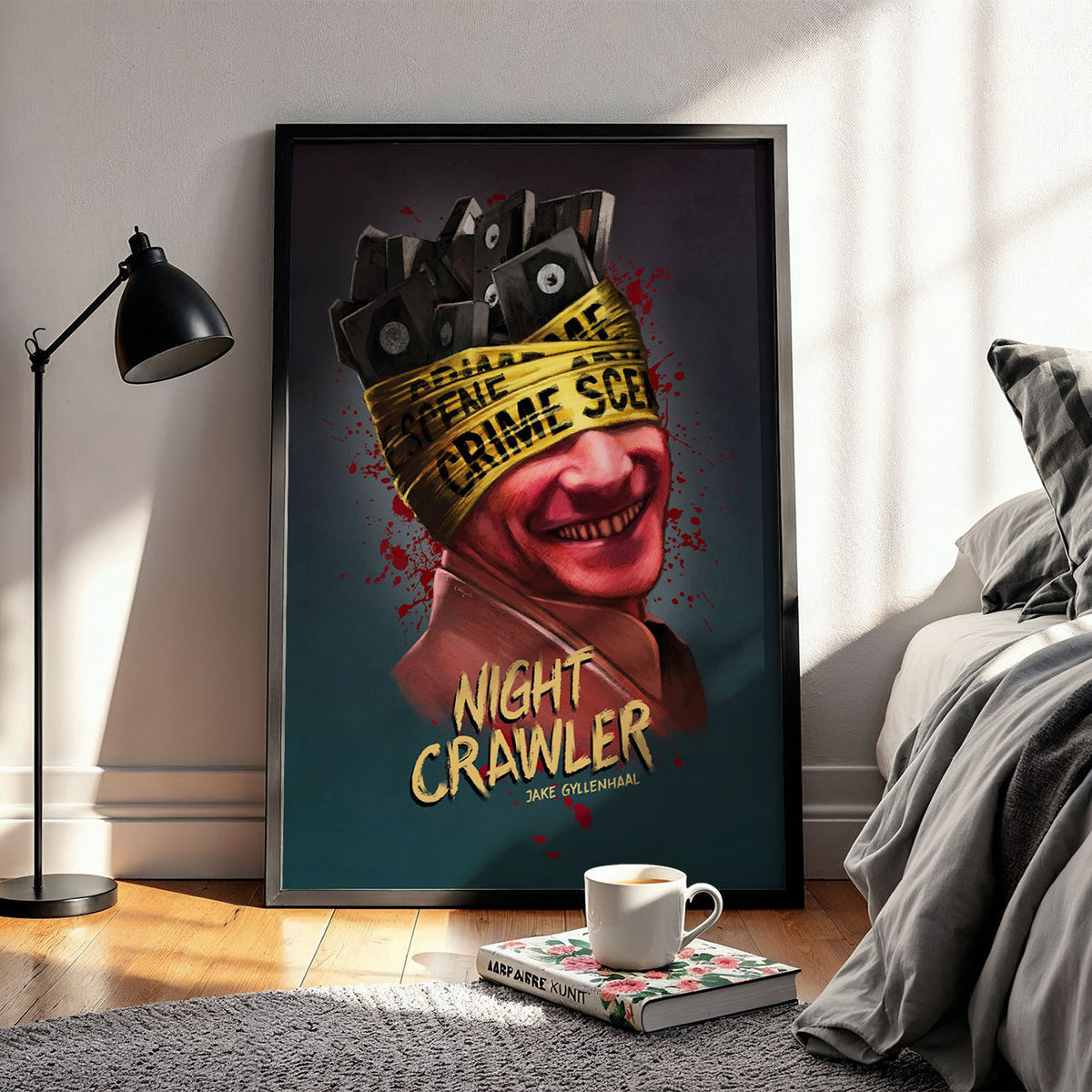 Flex Designs Poster Nightcrawler Minimalist 11 x 17" Home Goods - Movie 2014 Movie Poster