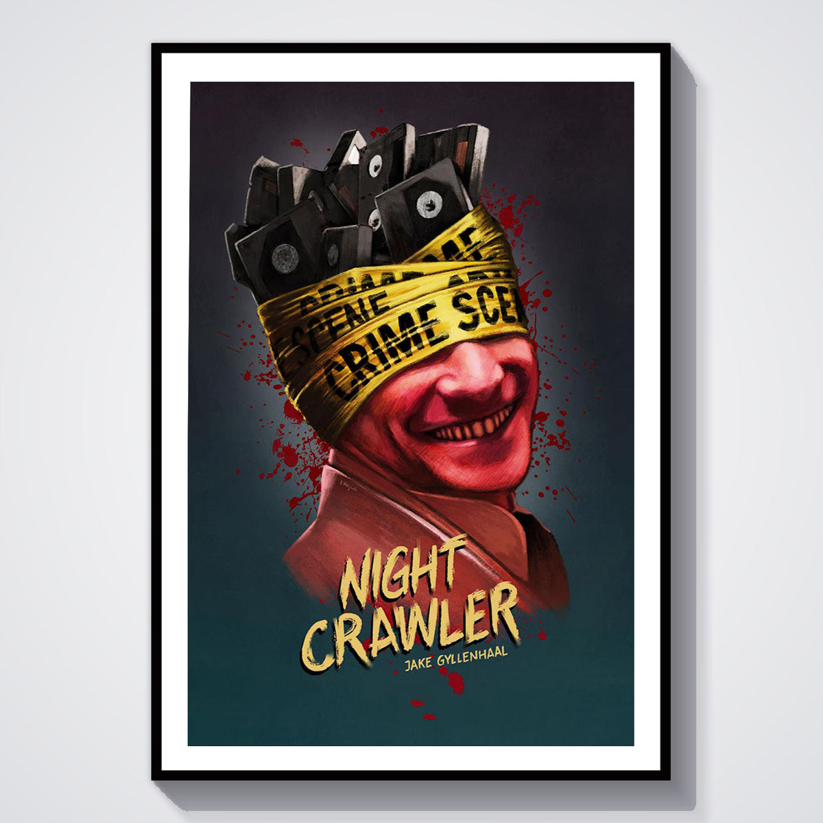Flex Designs Poster Nightcrawler Minimalist 5 x 7" Home Goods - Movie 2014 Movie Poster