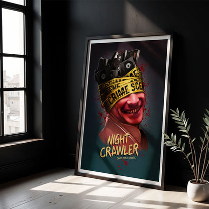 Flex Designs Poster Nightcrawler Minimalist 5 x 7" Home Goods - Movie 2014 Movie Poster