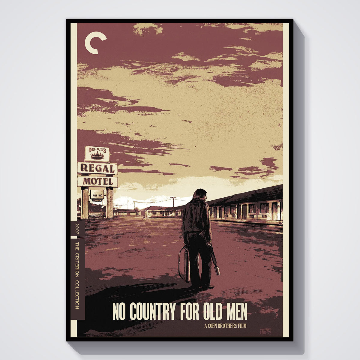 Flex Designs Poster No Country for Old Men Sketch 11 x 17" Home Goods - Movie 2007 Movie Poster