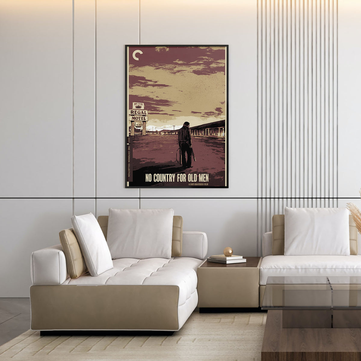 Flex Designs Poster No Country for Old Men Sketch 11 x 17" Home Goods - Movie 2007 Movie Poster