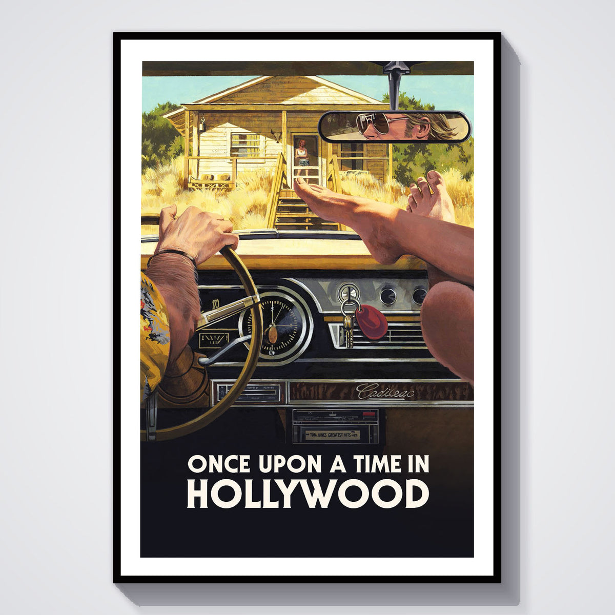 Flex Designs Poster Once Upon a Time in Hollywood Theatrical 5 x 7" Home Goods - Movie 2019 Movie Poster