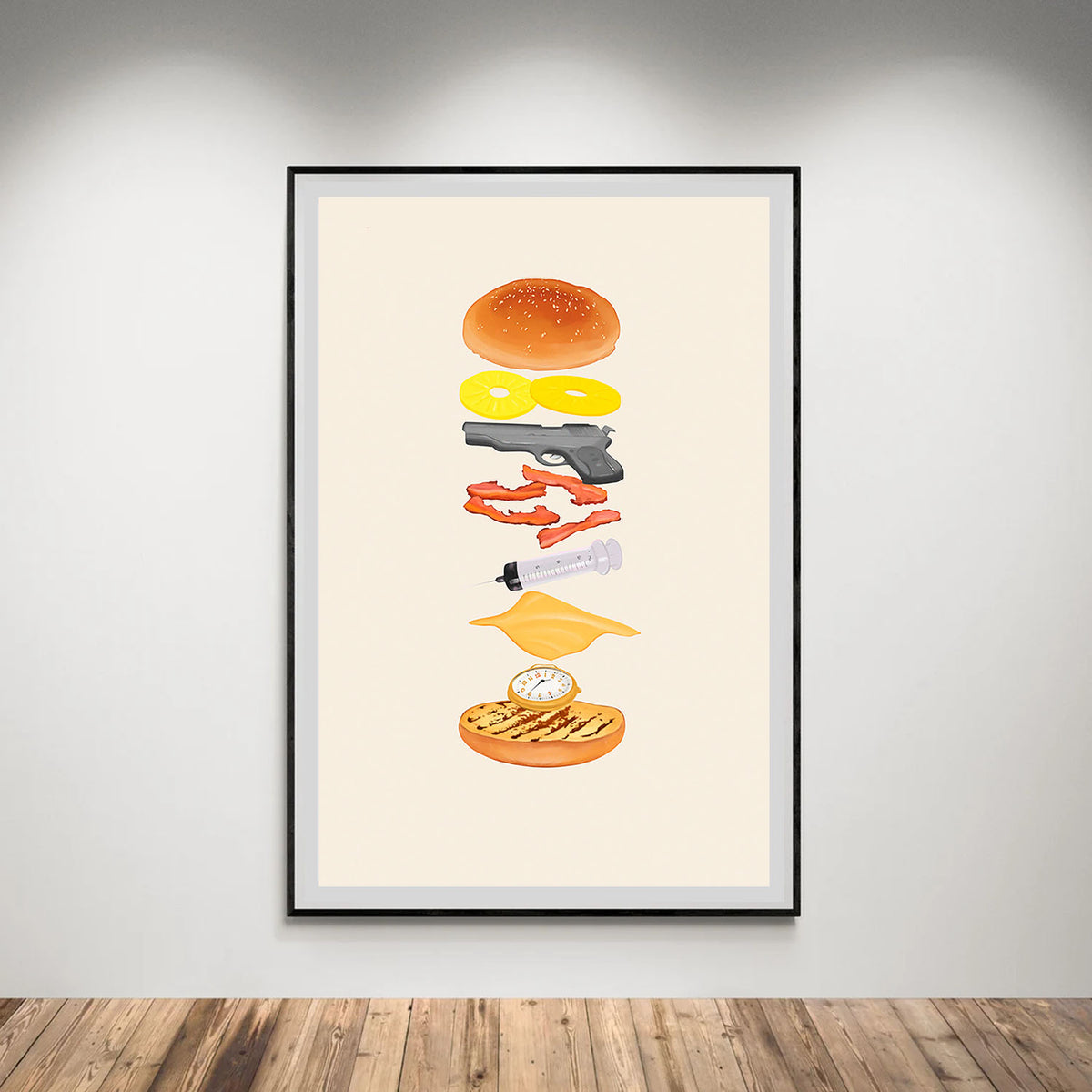Flex Designs Poster Pulp Fiction Deconstructed 5 x 7" Home Goods - Movie 1994 Movie Poster