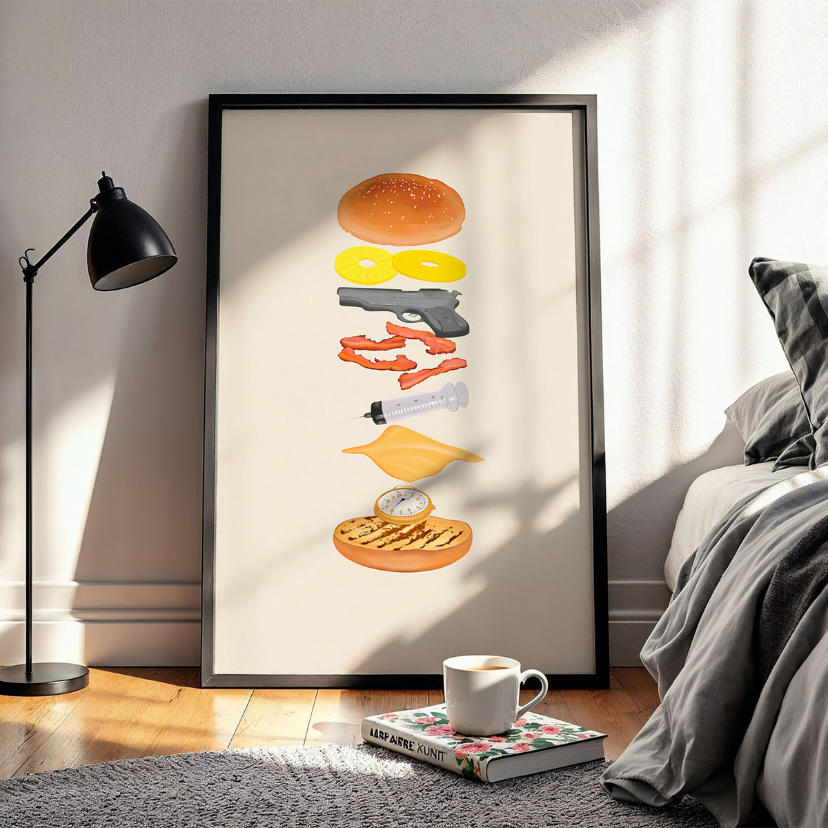 Flex Designs Poster Pulp Fiction Deconstructed 11 x 17" Home Goods - Movie 1994 Movie Poster