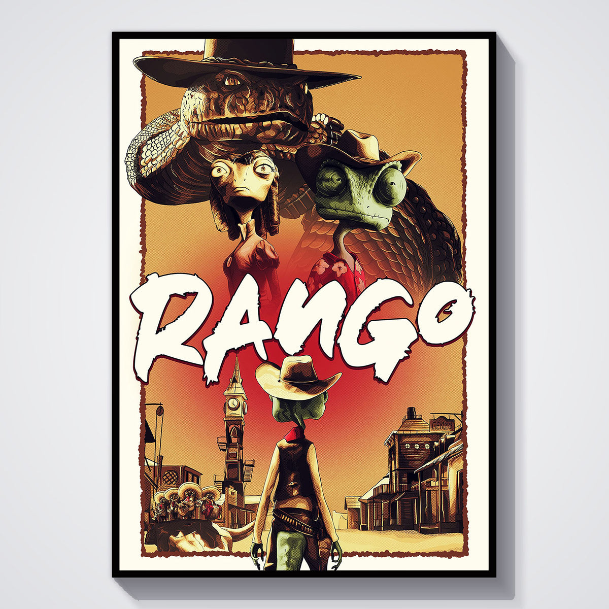 Flex Designs Poster Rango 11 x 17" Home Goods - Movie 2011 Movie Poster